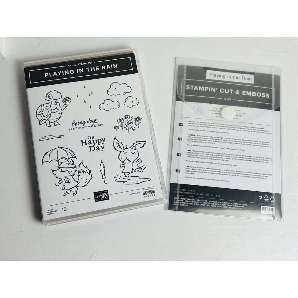 Stampin' Up! PLAYING IN THE RAIN Stamp Set and Dies Bundle